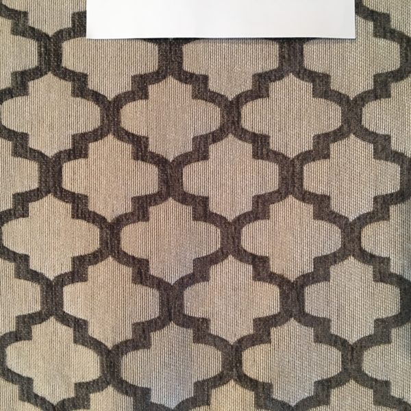 Tissu D'ameublement Kravet – Jacquard Diamant Géométrique – Bleuet – 16.50 Yards (env. 15 Mètres)